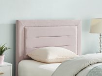 Ortase bedstead in pink fabric