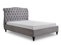 Vino bedstead in light grey fabric